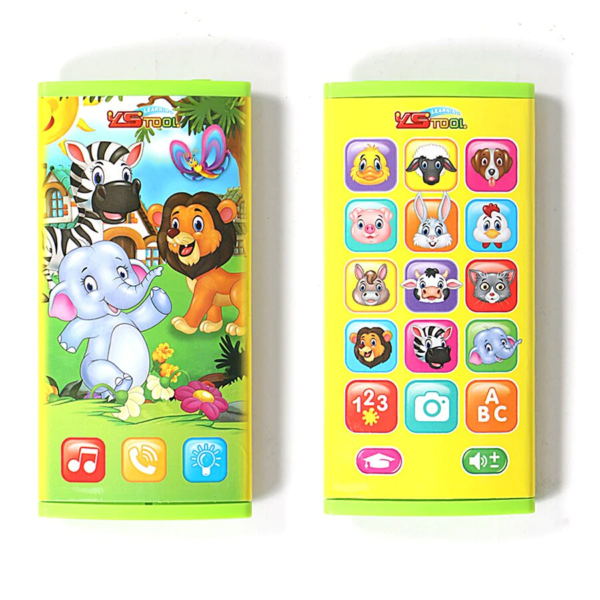 Jucarie Telefon Smartphone Y-Phone interactiv cu 2 ecrane, touch pentru copii