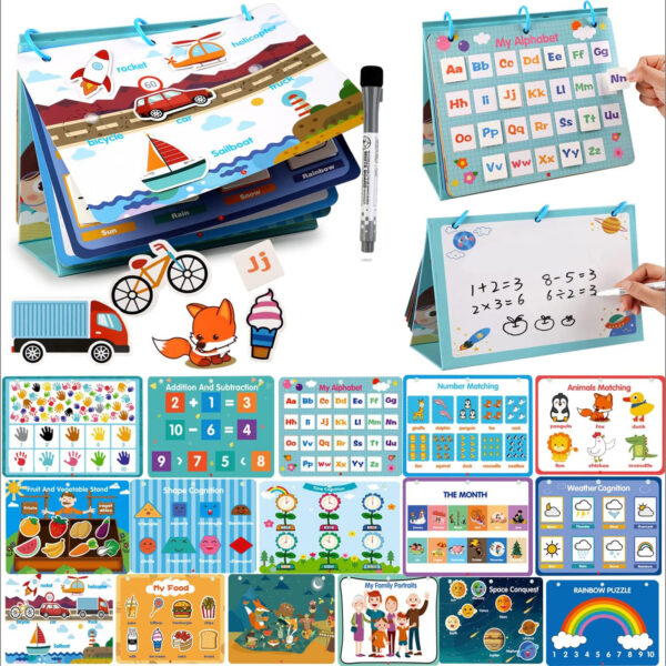 Carte educativa Montessori cu activitati pentru copii, 3 ani+
